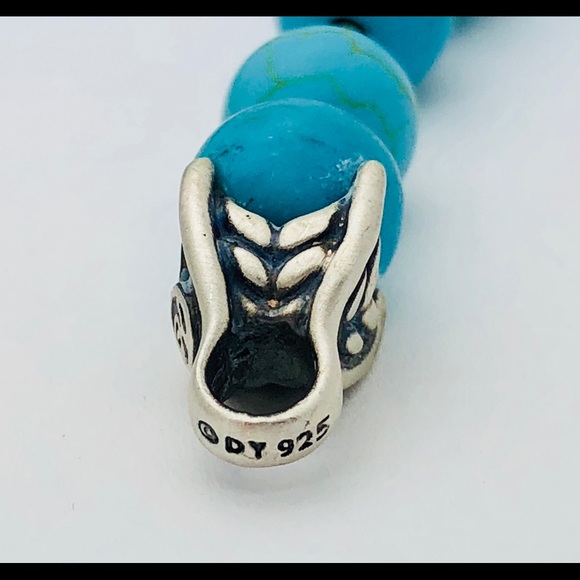 David Yurman Turquoise Beaded Bracelet 7.25” - Picture 4 of 5